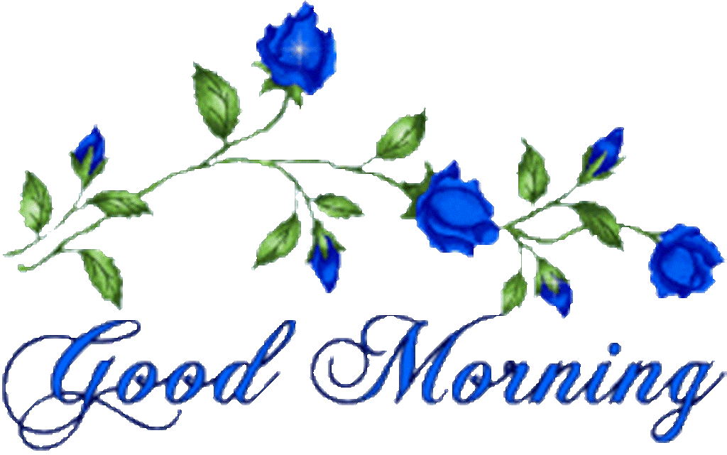 Good Morning Blue Flowers Good Morning Wishes And Images