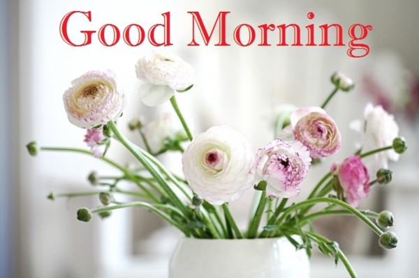 Good Morning With Sweet Flowers - Good Morning Wishes & Images