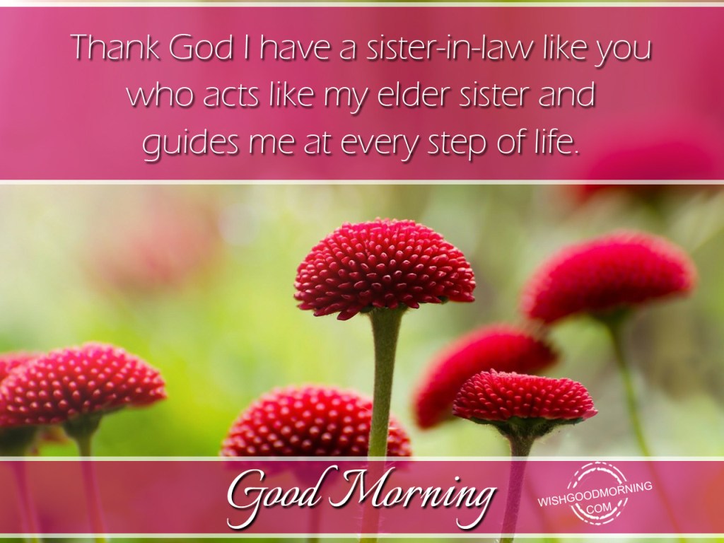 Good Morning Wishes For Sister In Law Pictures Images