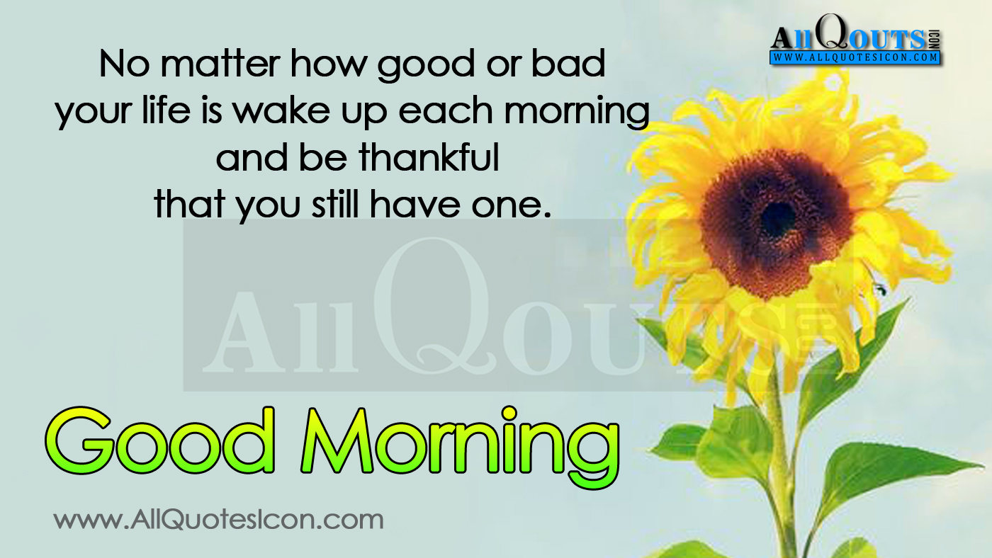 Be Thankful You Still Have One – Good Morning