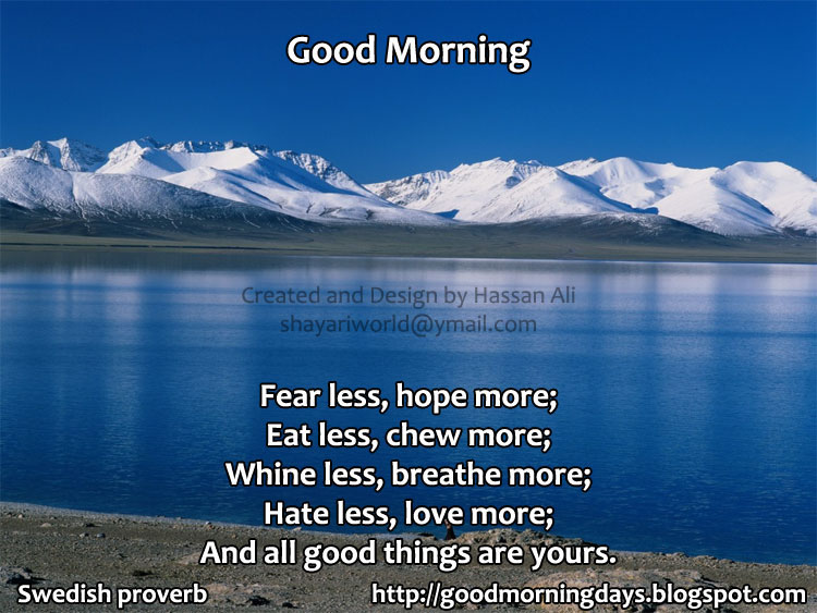 Fear Less – Good Morning - Good Morning Wishes & Images