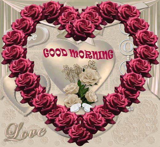 Good Morning Wishes With Heart Pictures, Images