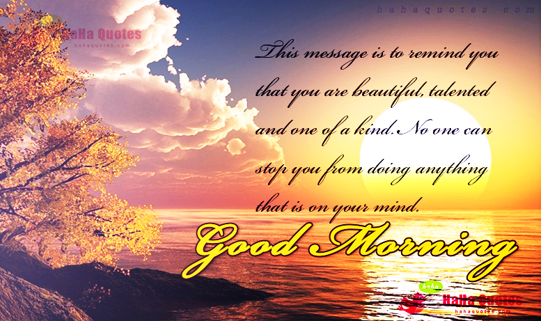 This Message Is To Remind You – God Morning
