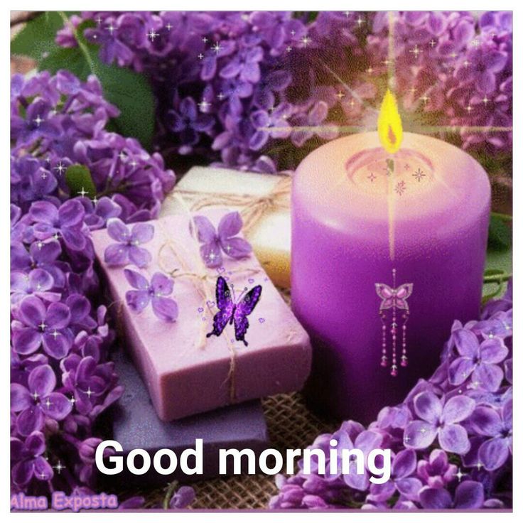 Wonderful Good Morning Candle Image - Good Morning Wishes & Images